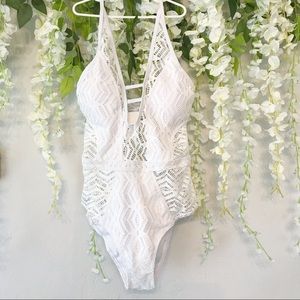 White One-Piece Swimsuit